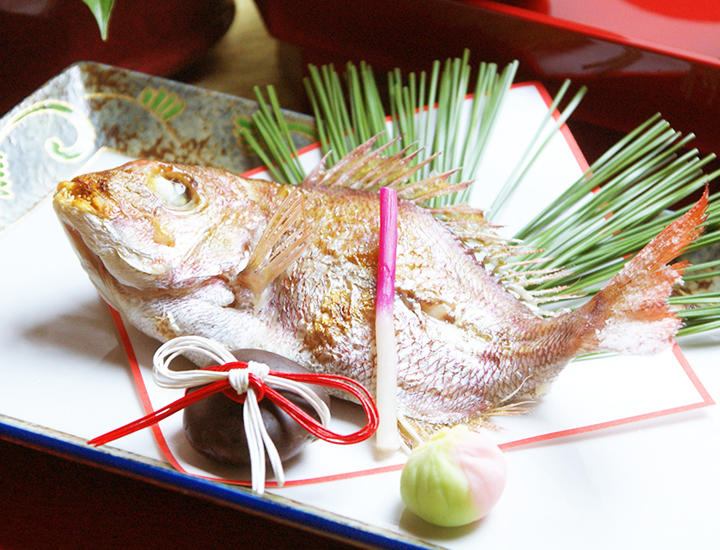 お食い初め膳 鮨 天麩羅 鉄板焼 羽衣 レストラン